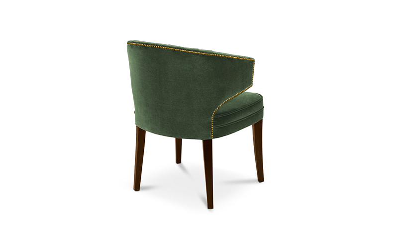 IBIS | Velvet Upholstered Dining Chair by BRABBU