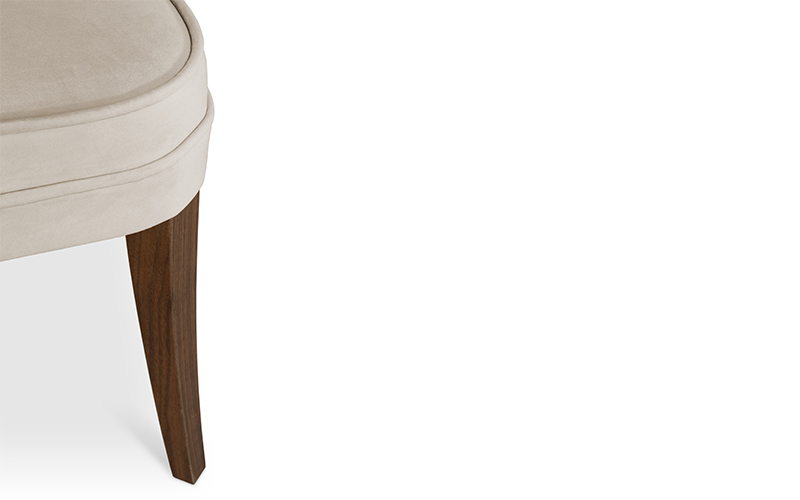 IBIS | Velvet Upholstered Dining Chair by BRABBU