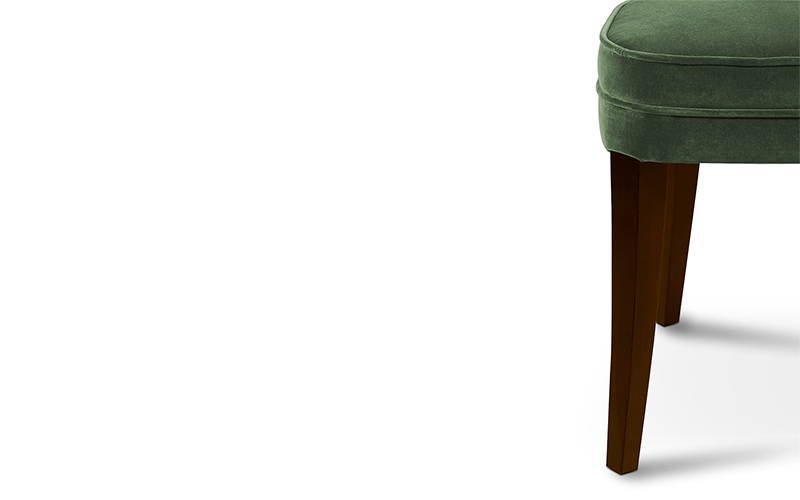 IBIS | Velvet Upholstered Dining Chair by BRABBU