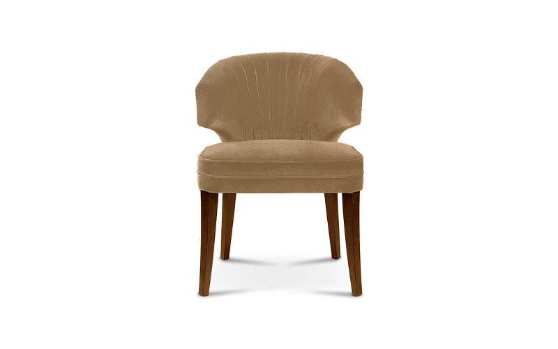 IBIS | Velvet Upholstered Dining Chair by BRABBU