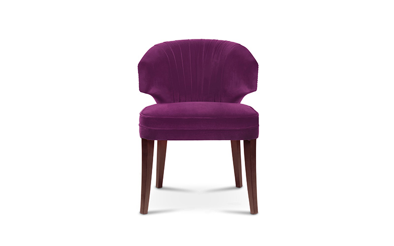 IBIS | Velvet Upholstered Dining Chair by BRABBU