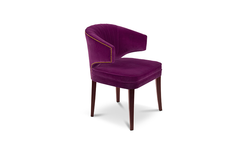 IBIS | Velvet Upholstered Dining Chair by BRABBU