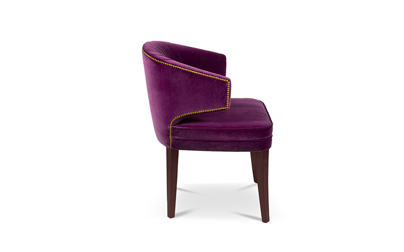 IBIS | Velvet Upholstered Dining Chair by BRABBU