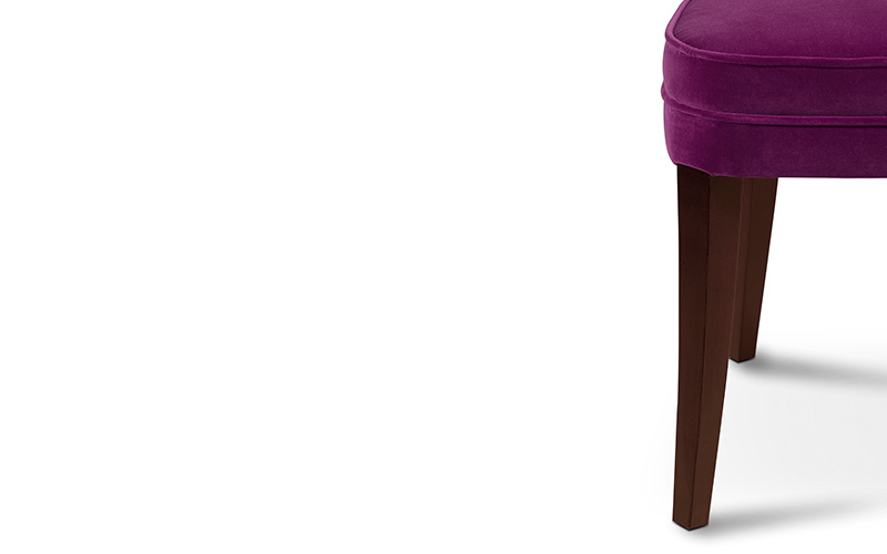IBIS | Velvet Upholstered Dining Chair by BRABBU