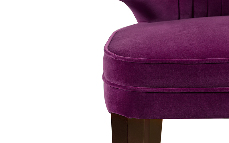 IBIS | Velvet Upholstered Dining Chair by BRABBU