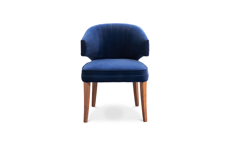 IBIS | Velvet Upholstered Dining Chair by BRABBU