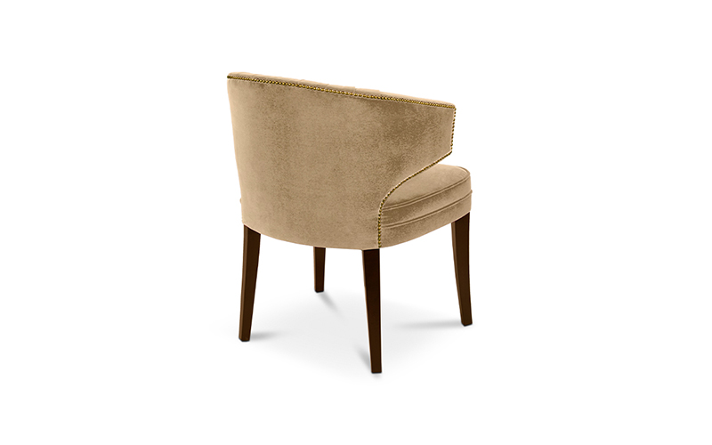 IBIS | Velvet Upholstered Dining Chair by BRABBU