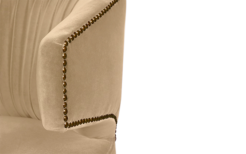 IBIS | Velvet Upholstered Dining Chair by BRABBU