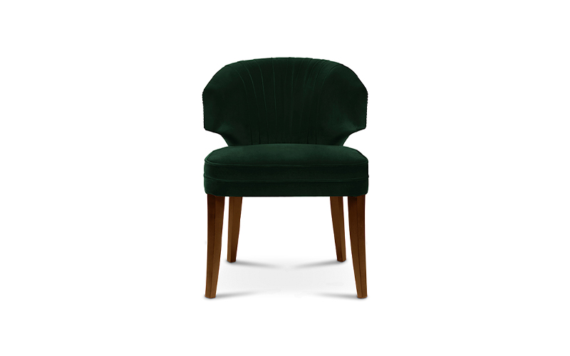 IBIS | Velvet Upholstered Dining Chair by BRABBU