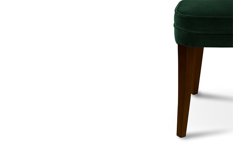 IBIS | Velvet Upholstered Dining Chair by BRABBU