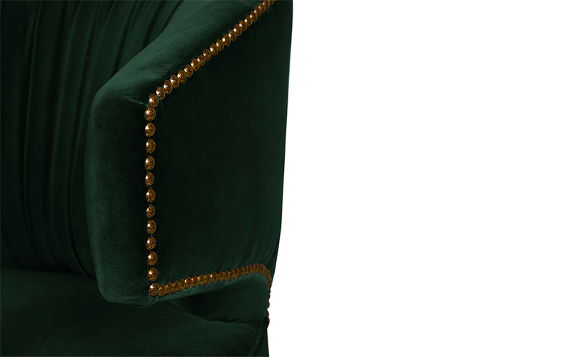IBIS | Velvet Upholstered Dining Chair by BRABBU