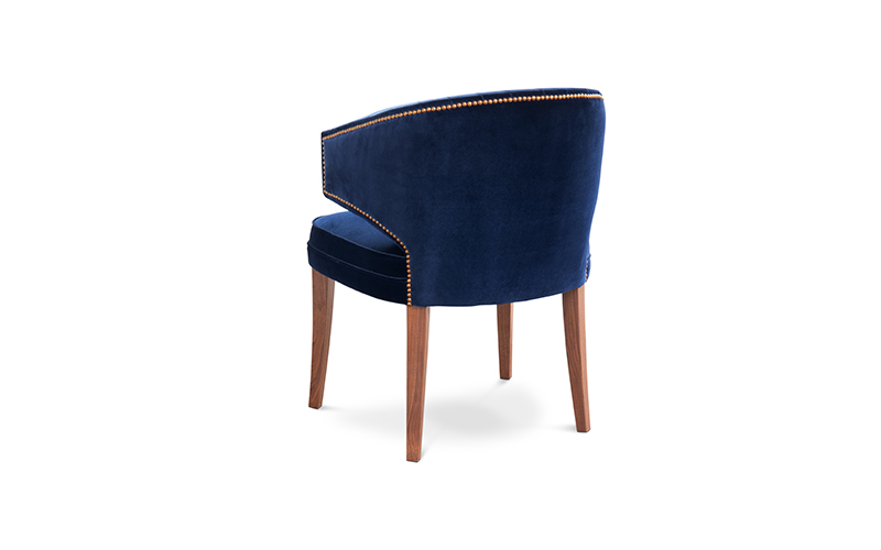 IBIS | Velvet Upholstered Dining Chair by BRABBU