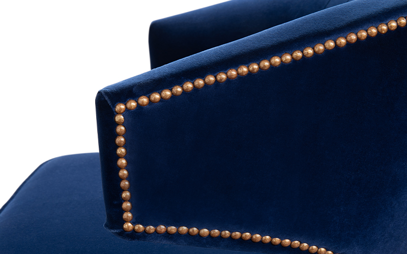 IBIS | Velvet Upholstered Dining Chair by BRABBU