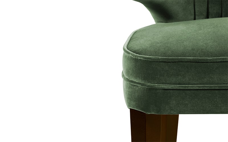 IBIS | Velvet Upholstered Dining Chair by BRABBU