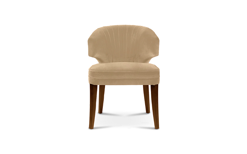 IBIS | Velvet Upholstered Dining Chair by BRABBU