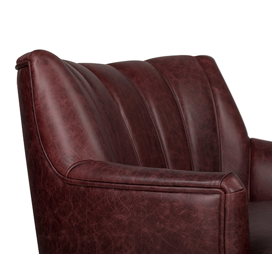 PLUM | Synthetic Leather Single Sofa Modern Contemporary Furniture by BRABBU