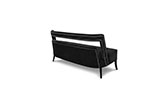 NAJ 2 Seat Sofa | Fully Upholstered Black 2 Seat Sofa by BRABBU