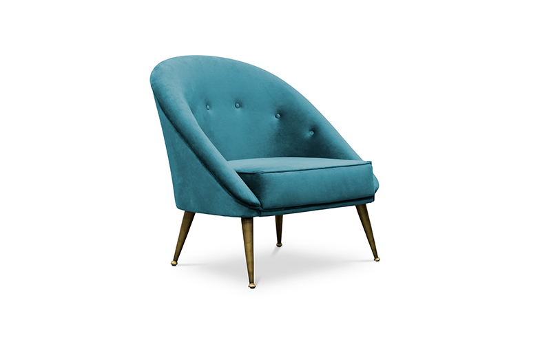 MALAY | Modern Tufted Velvet Armchair by BRABBU