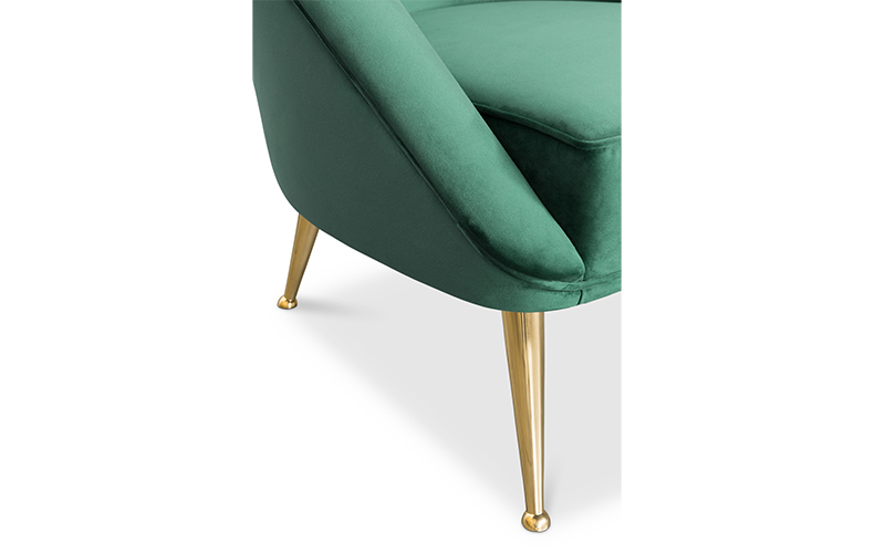 MALAY | Modern Tufted Velvet Armchair by BRABBU