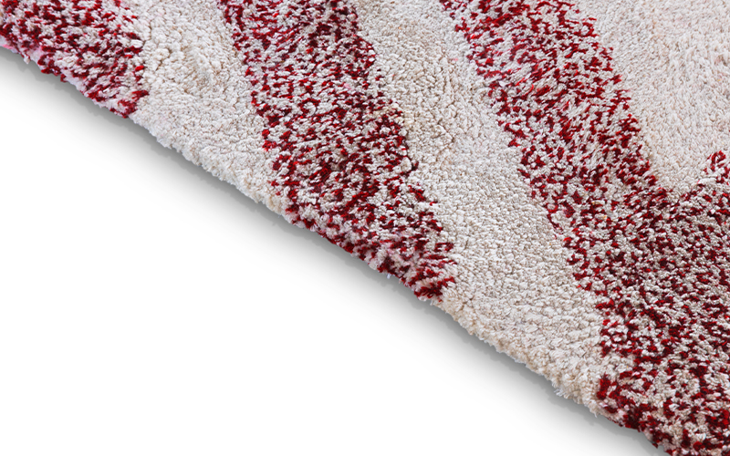CAUCA | Black and White Rectangule Botanical Silk Rug by BRABBU