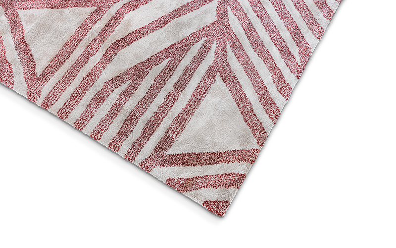 CAUCA | Black and White Rectangule Botanical Silk Rug by BRABBU