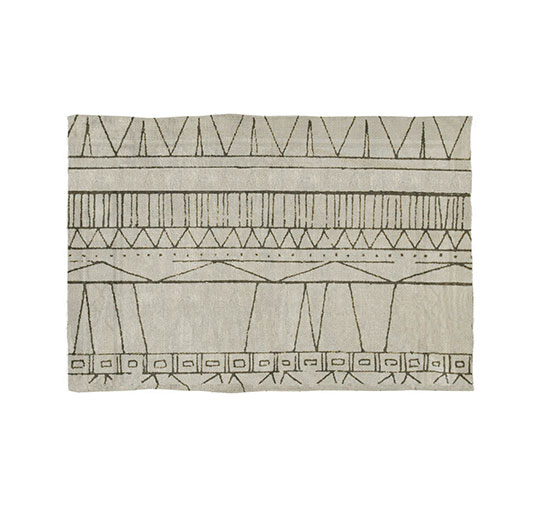 CUZCO | Rectangular Dyed Wool Rug by BRABBU