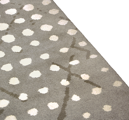 SAMI | Rectangular Hand-knotted Thin Wool Rug by BRABBU