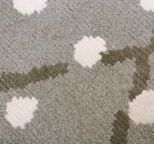 SAMI | Rectangular Hand-knotted Thin Wool Rug by BRABBU