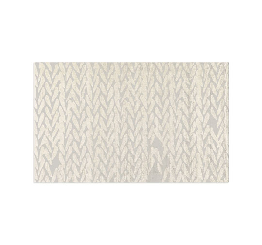 WARI | Overtufting Botanical Silk Rug in Neutral Shades by BRABBU