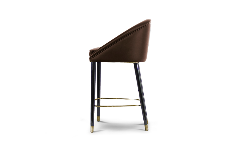 MALAY Counter Stool Mid Century Design by BRABBU is a velvet bar stool with a mystical soul.