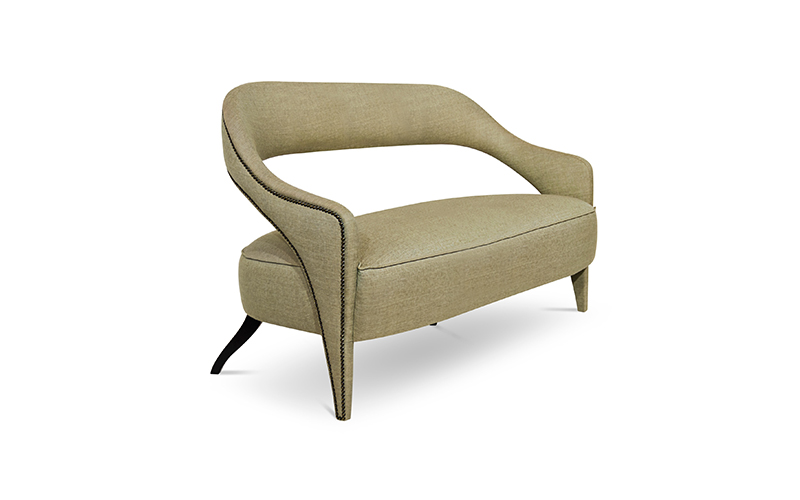 TELLUS 2 Seater Sofa Modern Design by BRABBU is a twill sofa ideal for a modern home decor.