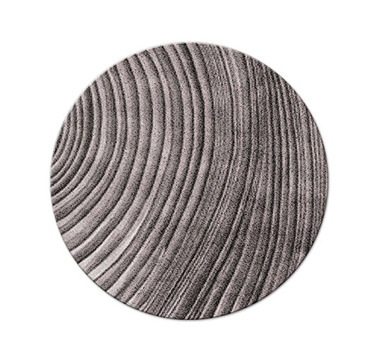 KARA Round | Round Hand-tufted Botanical Silk Rug by BRABBU