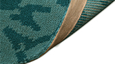 KUBEO Round | Hand-knotted Dyed Round Wool Rug by BRABBU