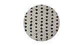 MURSI | Round Hand-tufted Botanical Silk Rug by BRABBU