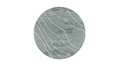 WARAO Round | Blue Round Botanical Silk Hand-tufted Rug by BRABBU