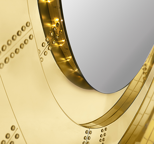 BLAZE | Round Mirror Modern Design by Maison Valentina