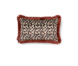 ALBUS RED | Eclectic Design Pillow by BRABBU