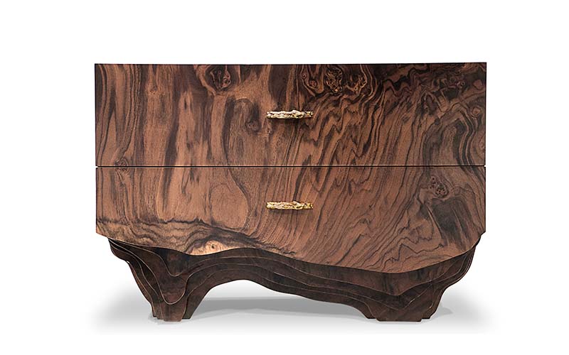 HUANG | Wood Nightstand Modern Design by BRABBU