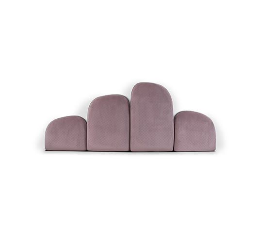 IRAYA | Modern Velvet Headboard by BRABBU