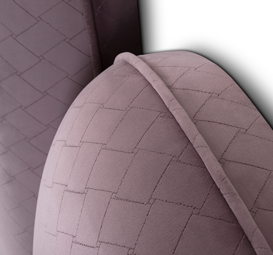 IRAYA | Modern Velvet Headboard by BRABBU