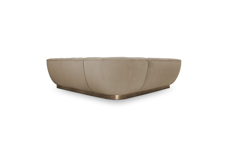 ESSEX Corner Sofa | Velvet Corner Sofa by BRABBU