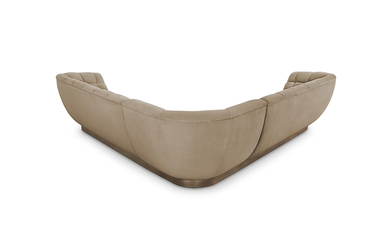 ESSEX Corner Sofa | Velvet Corner Sofa by BRABBU