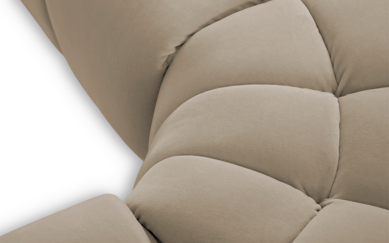 ESSEX Corner Sofa | Velvet Corner Sofa by BRABBU