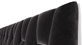 VIME | Contemporary Velvet Headboard by BRABBU