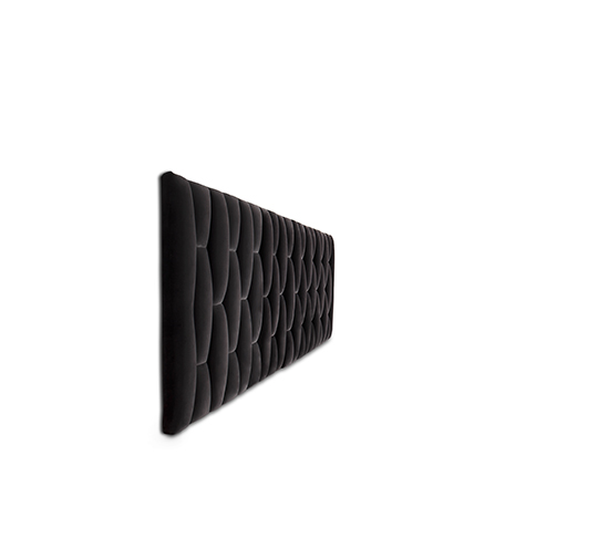 VIME | Contemporary Velvet Headboard by BRABBU