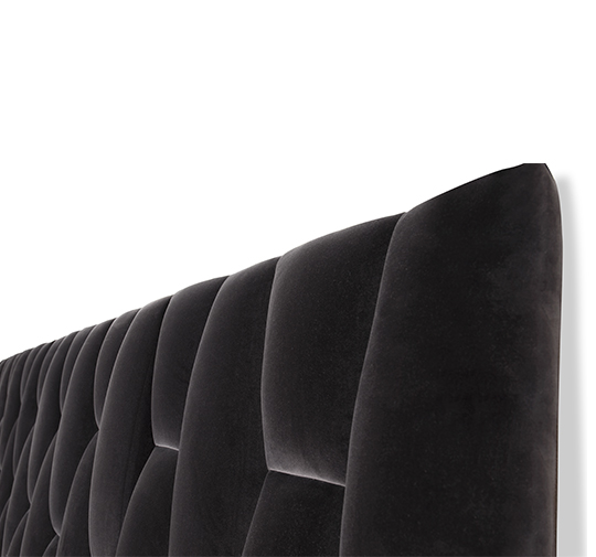 VIME | Contemporary Velvet Headboard by BRABBU