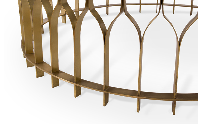 MECCA Brass Coffee Table Modern Design by BRABBU will enhance your modern home decor.