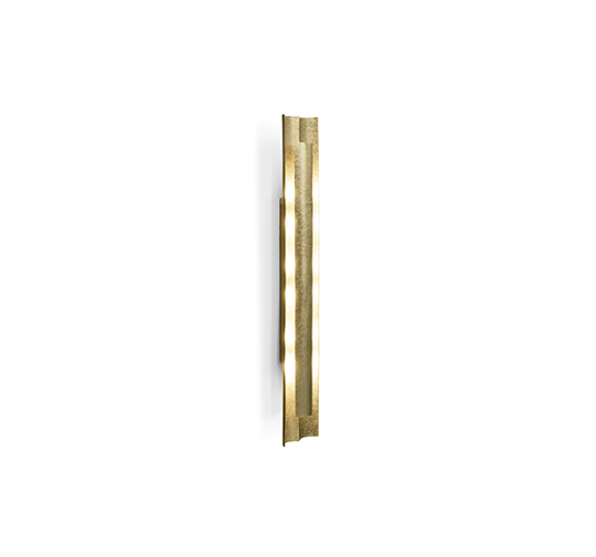 AURUM XL | Long Gold Wall Light Modern Design by BRABBU