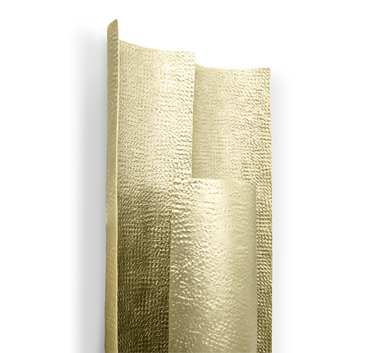 AURUM XL | Long Gold Wall Light Modern Design by BRABBU