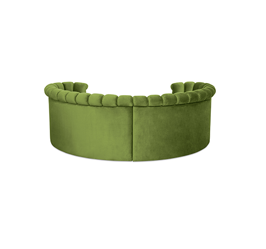 HERA Dining Sofa | Velvet Dining Sofa by BRABBU